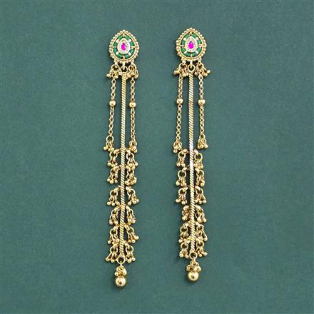 Antique Kashmiri Earring With Gold Plating