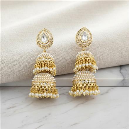 Antique Moti Earring With Gold Plating