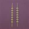 Antique Temple Ear Chain With Matte Gold Plating