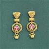 Antique Classic Earring With Matte Gold Plating