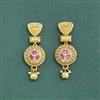 Antique Classic Earring With Matte Gold Plating