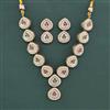 Antique Mother Of Pearl Necklace Set With Mehndi Plating
