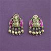 Antique South Indian Earring With Matte Gold Plating