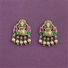 Antique South Indian Earring With Matte Gold Plating