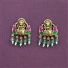 Antique South Indian Earring With Matte Gold Plating