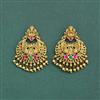 Antique South Indian Earring With Matte Gold Plating