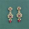 Antique Moti Earring With Mehndi Plating