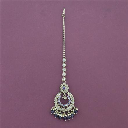 Antique Moti Tikka With Mehndi Plating