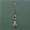 Antique Pearl Tikka With Mehndi Plating