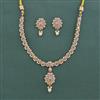 Antique Pearl Necklace Set With Mehndi Plating