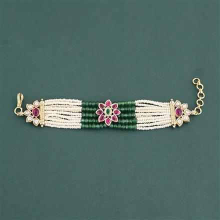 Antique Moti Bracelet With Gold Plating