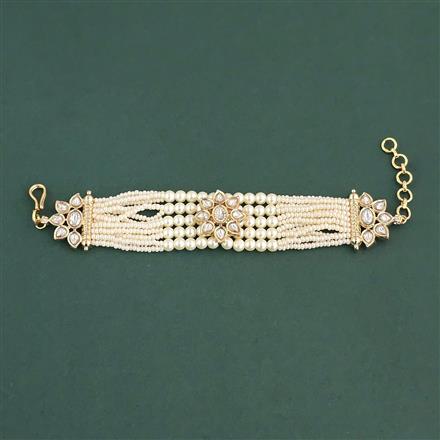 Antique Moti Bracelet With Gold Plating