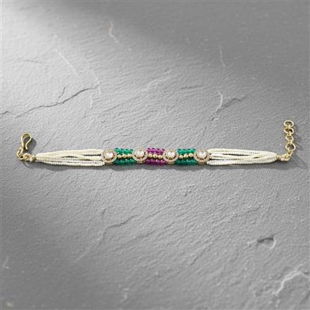 Antique Adjustable Bracelet With Carat Gold Plating