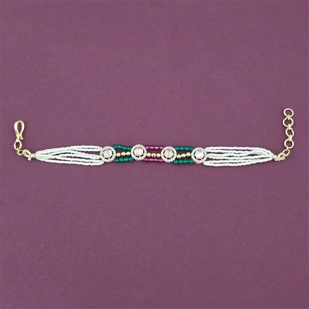 Antique Adjustable Bracelet With Carat Gold Plating