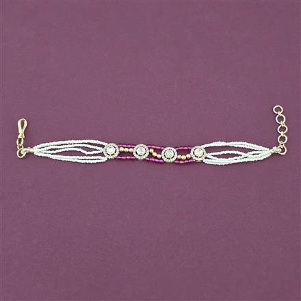 Antique Adjustable Bracelet With Carat Gold Plating