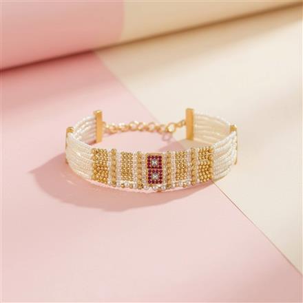Antique Moti Bracelet With Gold Plating