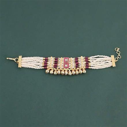 Antique Moti Bracelet With Gold Plating