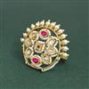 Antique Moti Ring With Gold Plating
