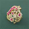 Antique Pearl Ring With Gold Plating