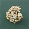 Antique Pearl Ring With Gold Plating