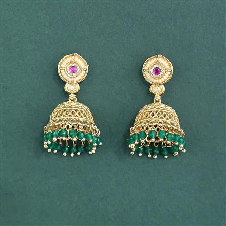 Antique Jhumki With Gold Plating