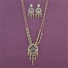 Antique Moti Pendant Set With Matte Gold Plating