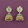 Antique Moti Earring With Matte Gold Plating