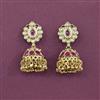 Antique Moti Earring With Matte Gold Plating