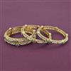 Antique Moti Bangles With Matte Gold Plating