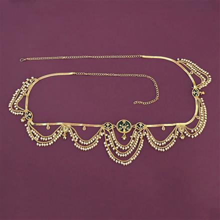 Antique Moti Belt With Gold Plating