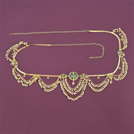 Antique Moti Belt With Gold Plating