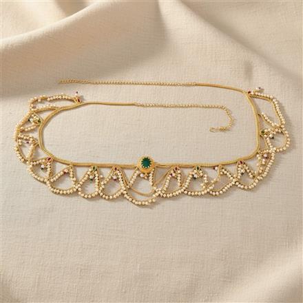 Antique Moti Belt With Gold Plating