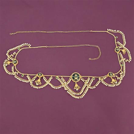 Antique Moti Belt With Gold Plating