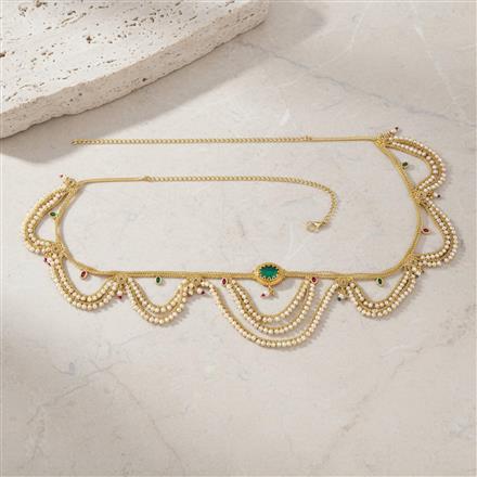 Antique Moti Belt With Gold Plating