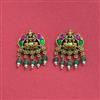 Antique Temple Earring With Matte Gold Plating