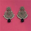 Antique Moti Earring With Mehndi Plating