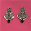 Antique Moti Earring With Mehndi Plating