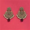 Antique Moti Earring With Mehndi Plating