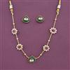 Antique Delicate Necklace Set With Gold Plating
