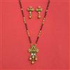 Antique Classic Mangalsutra With Matte Gold Plating