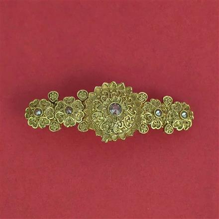Antique Classic Hair Clip With Gold Plating