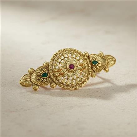 Antique Classic Hair Clip With Gold Plating
