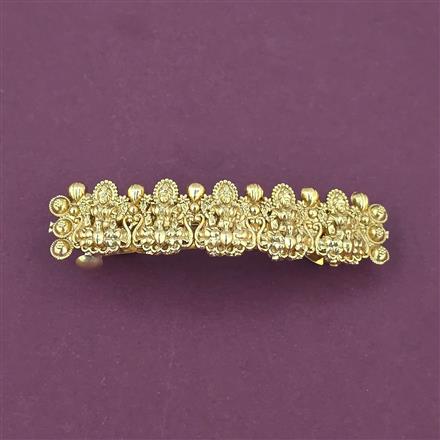 Antique Plain Gold Hair Clip With Gold Plating