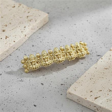 Antique Plain Gold Hair Clip With Gold Plating