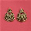 Antique South Indian Earring With Matte Gold Plating