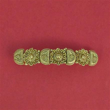 Antique Plain Gold Hair Clip With Gold Plating