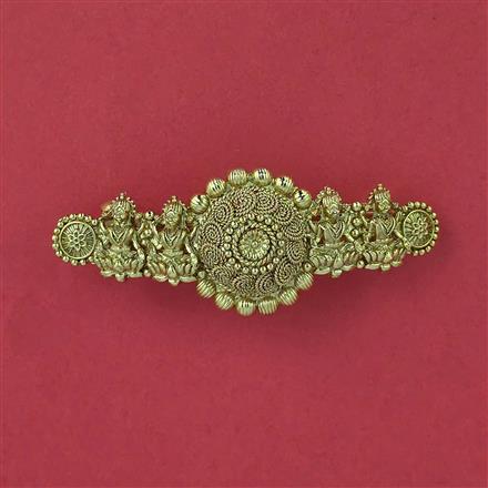 Antique Plain Gold Hair Clip With Gold Plating
