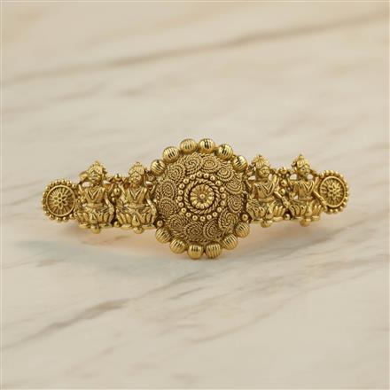 Antique Plain Gold Hair Clip With Gold Plating