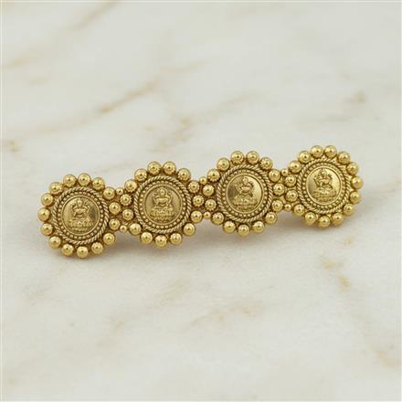 Antique Plain Gold Hair Clip With Gold Plating