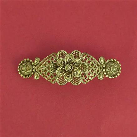 Antique Plain Gold Hair Clip With Gold Plating